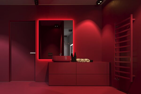 15 ideias de design de banheiros vermelhos com dicas para decorar e equipar as suas