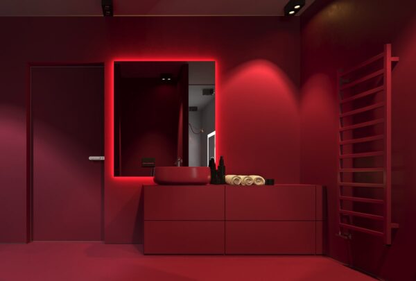 15 ideias de design de banheiros vermelhos com dicas para decorar e equipar as suas